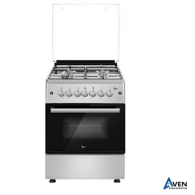 CUISINIERE ROCH 4 FEUX 60X60 + THERMOSTAT - INOX