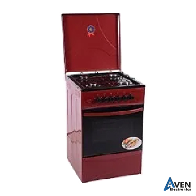 CUISINIÈRE 4 FEUX KUMTEL – ROUGE – 60*60