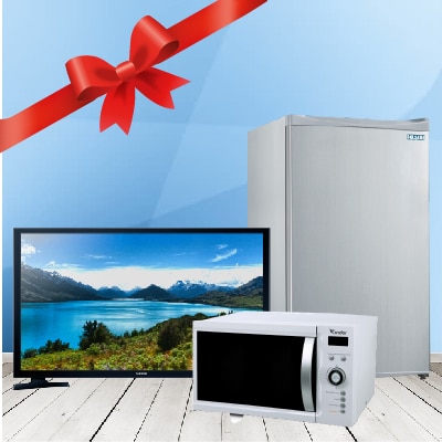 Pack Baye Fall : FRIGO BAR ASTECH + MICRO ONDE ASTECH 20L + TELEVISEUR WIWLIL  32'' SMART TV