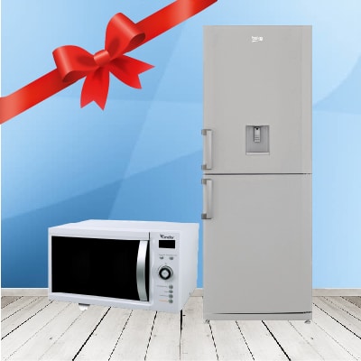 Pack Iso : REFRIGERATEUR COMBINE DESKA 315 + MICRO ONDE ASTECH 20L