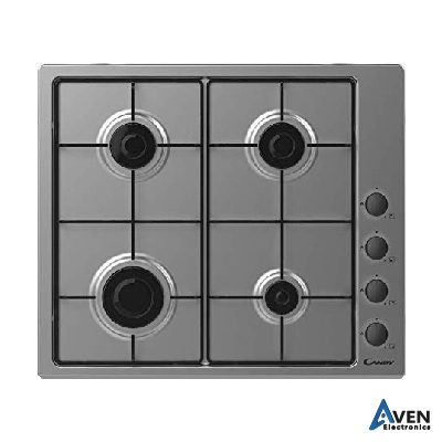 Plaque Encastrable- CANDY- A Gaz- 4 Feux 60×60 – 967-INOX