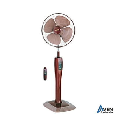 Ventilateur TOSHIBA EFS-84 sur pied 16 pouces avec 4 pales en plastique -3 vitesses en couleur acier inoxydable argenté