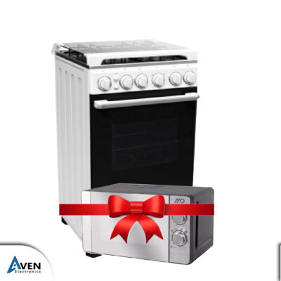 PACKS : CUISINIERE 4 FEUX 50/50 + MICRO ONDE 20L OFFERT