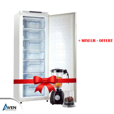 CONGELATEUR VERTICAL - ASTECH FA 370 - 7 TIROIRS - A+- ALUMINIUM + MIXEUR SMART TECHNOLOGY - 2 EN 1