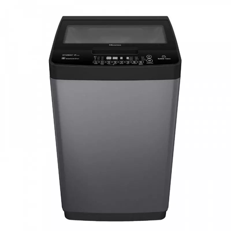 MACHINE A LAVER TOP HISENSE 8 KG WTJA 802 - SILVER - ULTRA PRATIQUE