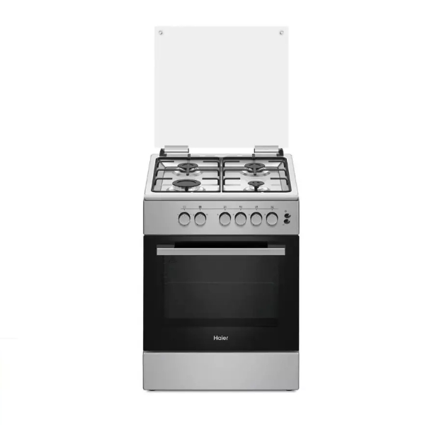 CUISINIERE HAIER HCR 2031 EES 3 FEUX GAZ - +1 FEUX ELECTRIQUE - SEMI INOX - FOUR A GAZ