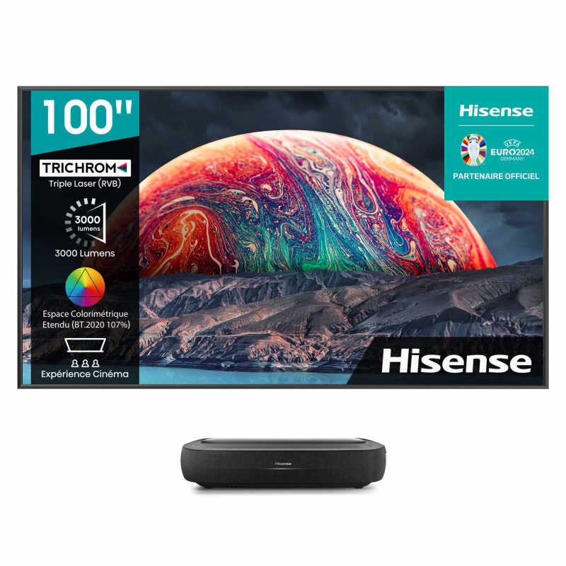 TELEVISEUR HISENSE 100" UHD 4K SMART LASER 100L5