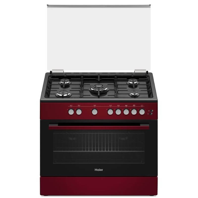 CUISINIERE HAIER 5 FEUX 90/60 ROUGE