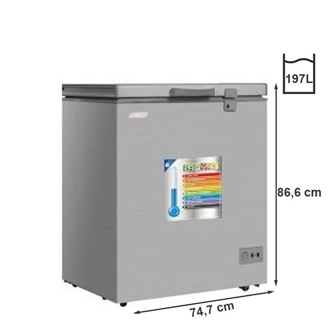 CONGELATEUR HORIZONTAL SMART TECHNOLOGY STCC 230 -SILVER - TROPICALISE - A+