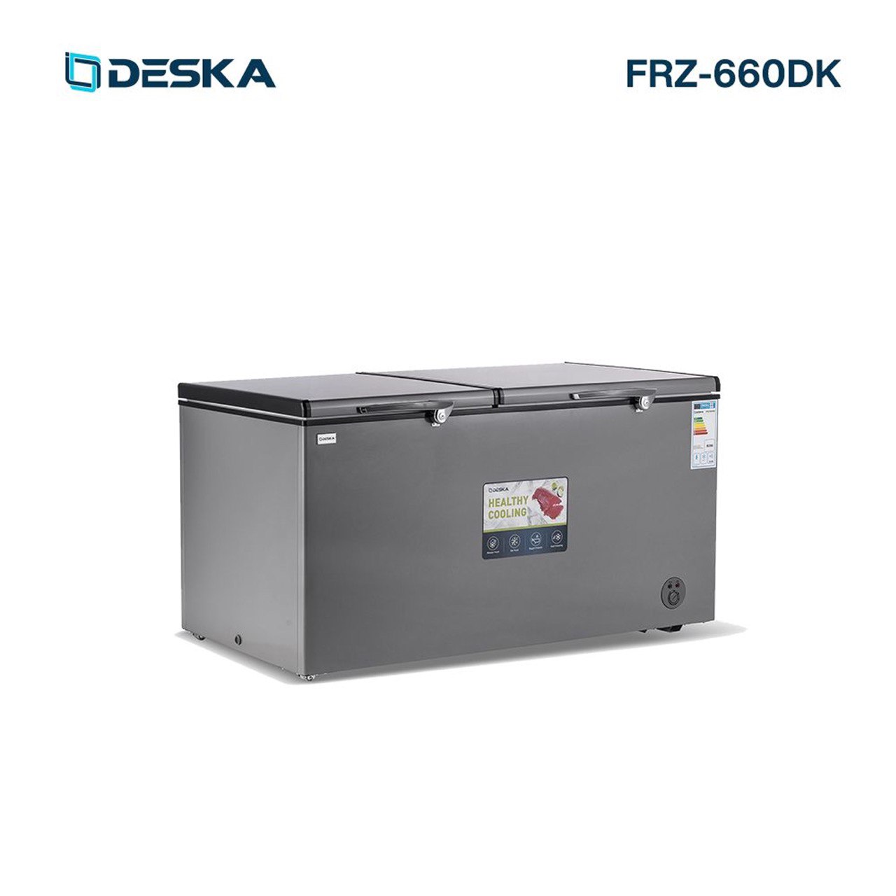 CONGÉLATEUR HORIZONTAL DESKA FRZ 660 700L GRIS