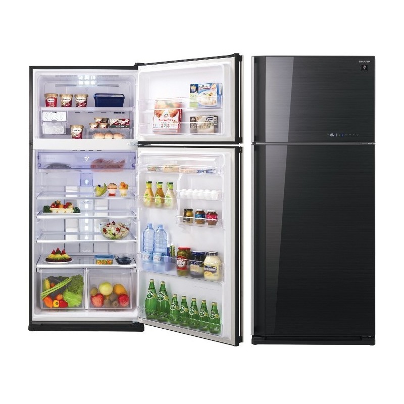 REFRIGERATEUR SHARP 2PORTES NOFROST NOIR SJ48 C / SJPC48C