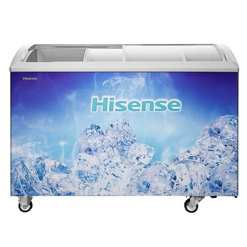 CONGELATEUR HORIZONTAL VITRINE HISENSE 400L GRIS FL39DD4HA