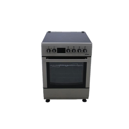 CUISINIERE ASTECH 4FEUX 60X60 ELECTRIQUE AVEC FOUR ELECTRIQUE INOX CK78PLFOEL