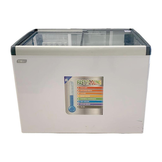 CONGELATEUR SMART TECHNOLOGY 400LITRES VITRINE BLANC STCCV 517
