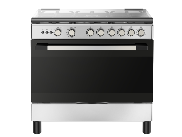 CUISINIERE MIDEA 5FEUX 90X60  INOX 90605GO30
