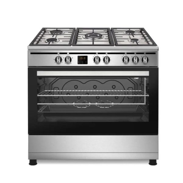 CUISINIERE ENDURO 90/60 PROFESSIONNELLE A GAZ AVEC AFFICHAGE NUMERIQUE GRIS RGC90X60S