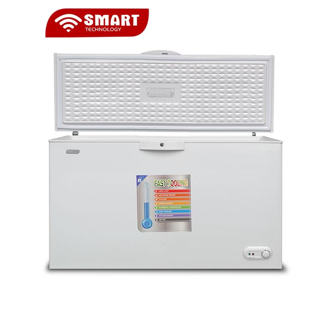 CONGELATEUR HORIZONTAL SMART TECHNOLOGY 350LITRES AVEC VITRES GRIS STCC-320