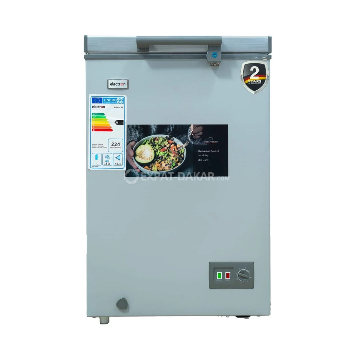 CONGELATEUR ELACTRON HORIZONTAL 150LITRES GRIS EL248CFS