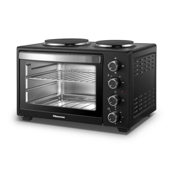 FOUR HISENSE AVEC 2FEUX ELECTRIQUE EN HAUT 28LITRES NOIR H28TOBKL16