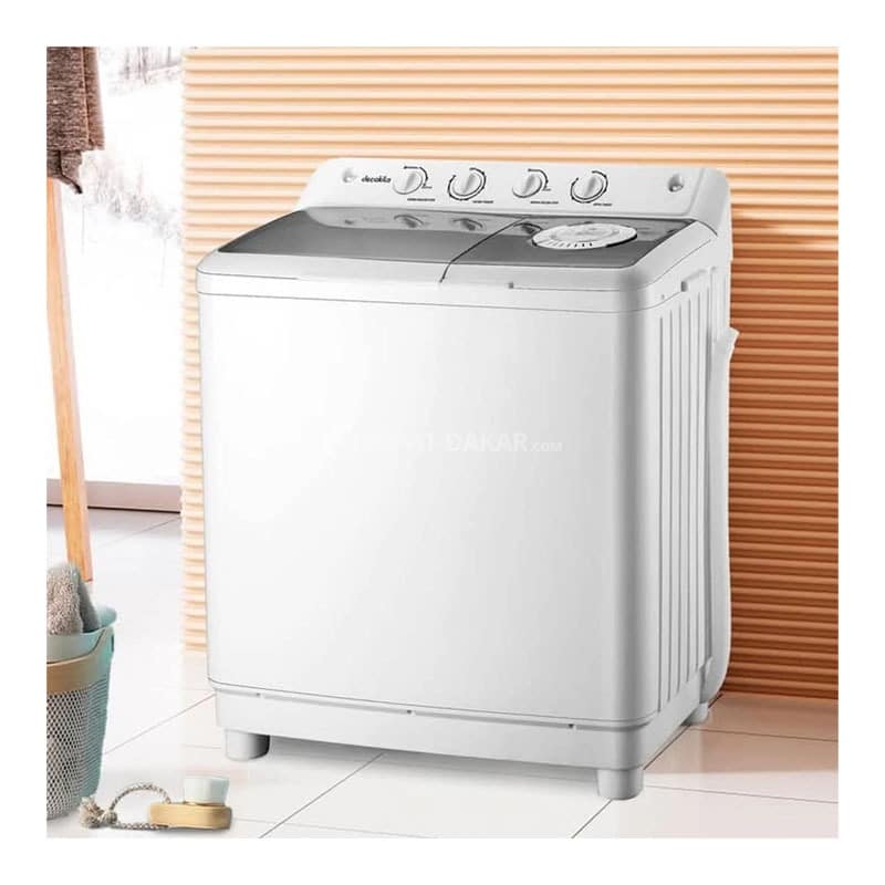 MACHINE A LAVER DECAKILA 13KG TOP LOAD BLANC KED001W