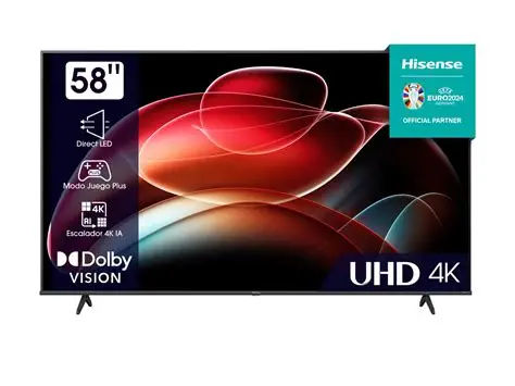 TELEVISEUR HISENSE 58'' LED UHD 4K SMART VIDAA 58A6K