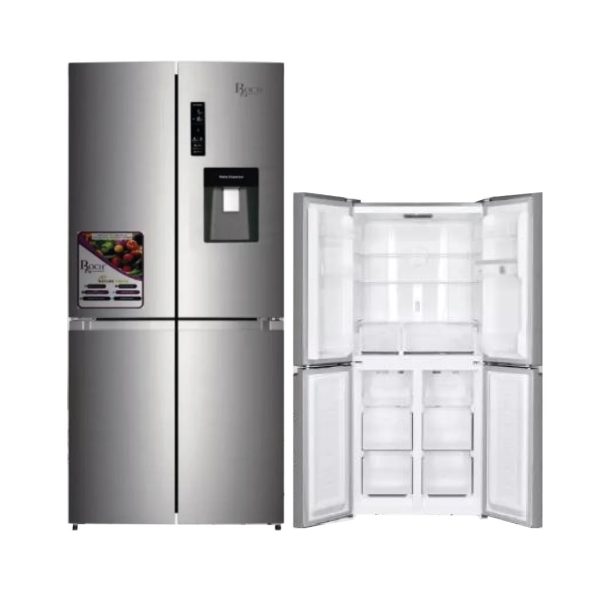 REFRIGERATEUR ROCH SIDE BY SIDE 4PORTES AVEC FONTAINE 525LITRES GRIS RFR525IWD4I