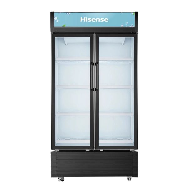 REFRIGERATEUR HISENSE 2PORTES VITRINE NOIR FL81WC