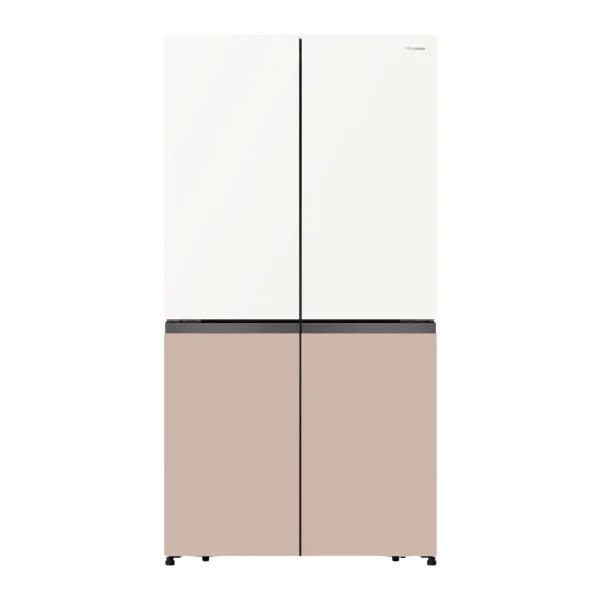 REFRIGERATEUR HISENSE SIDE BY SIDE 4PORTES 560LITRES VERRE COLORE RC73WC4SW