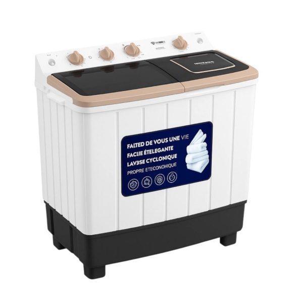 MACHINE A LAVER SMART TECHNOLOGY 12KG  SEMI AUTOMATIQUE BLANC STMLS12H