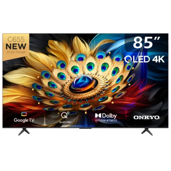 TELEVISEUR TCL 85'' SMART GOOGLE TV 4K 85C655ZXM
