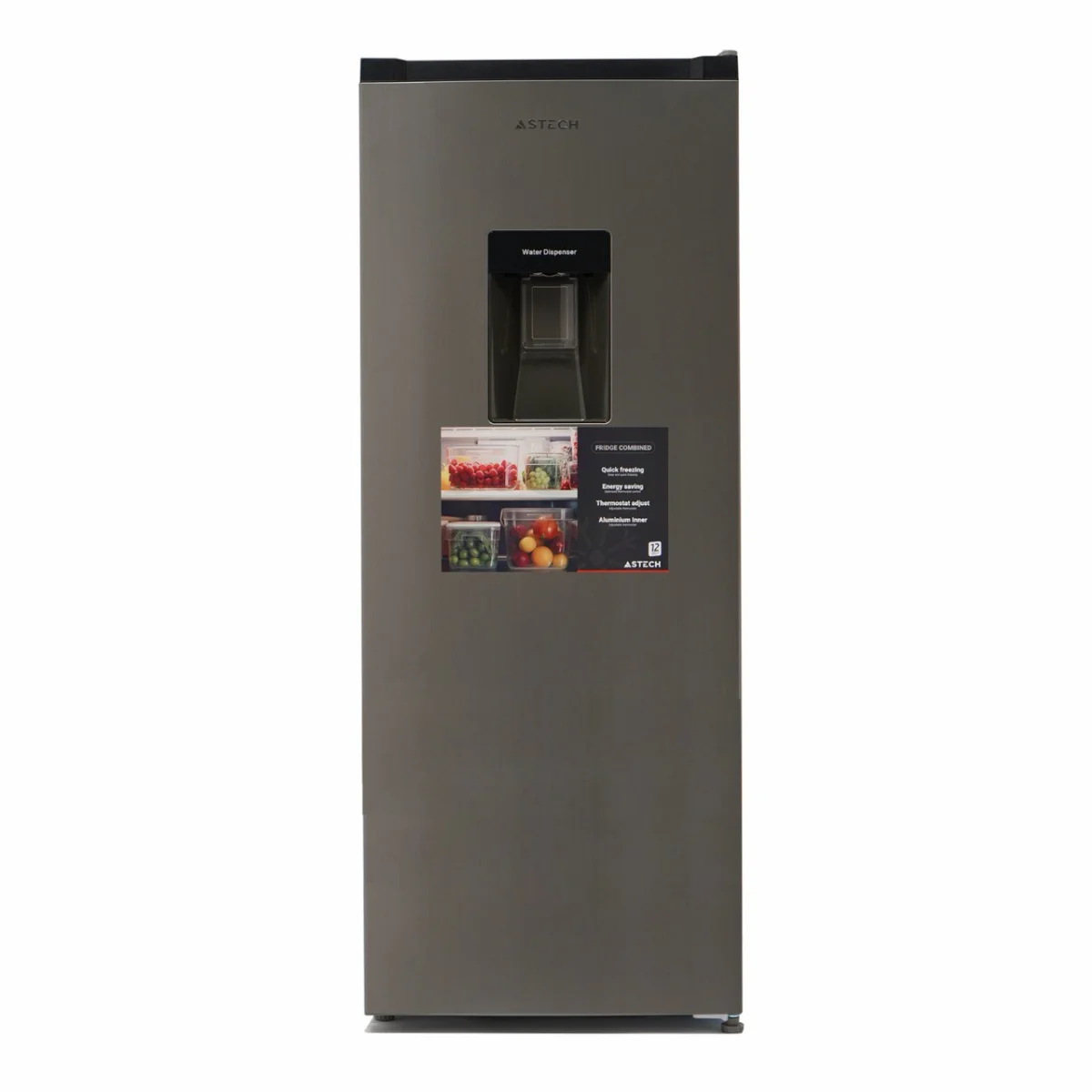 REFRIGERATEUR ASTECH 1 PORTE AVEC FONTAINE GRIS FB223WDHA