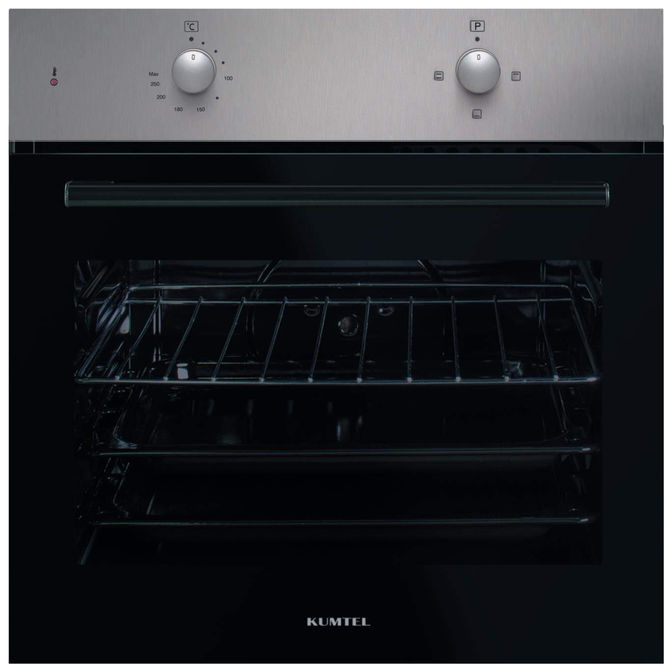 FOUR ENCASTRABLE ELECTRIQUE KUMTEL B66S2 AOA INOX/NOIR